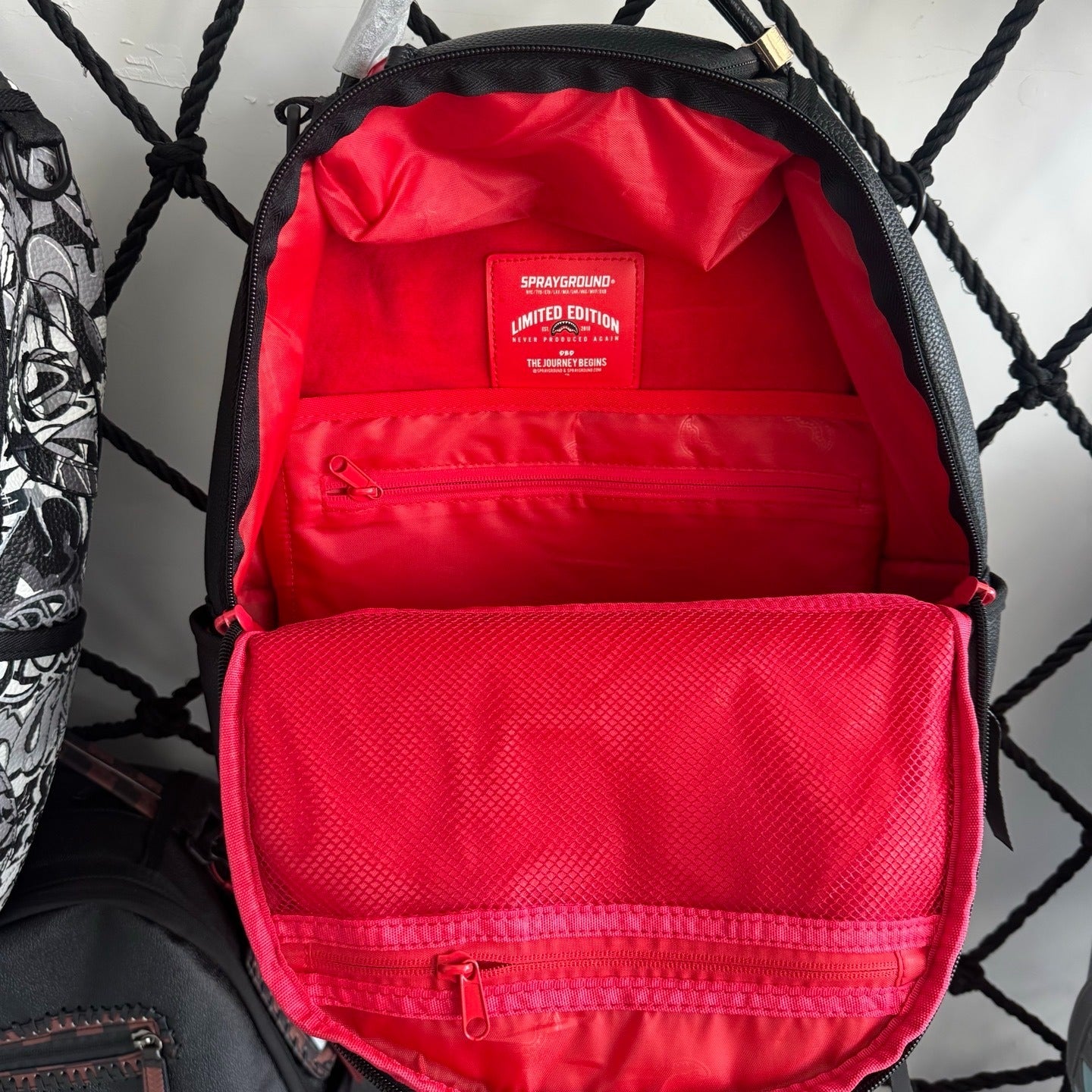 Sprayground Black Sharkmouth Backpack