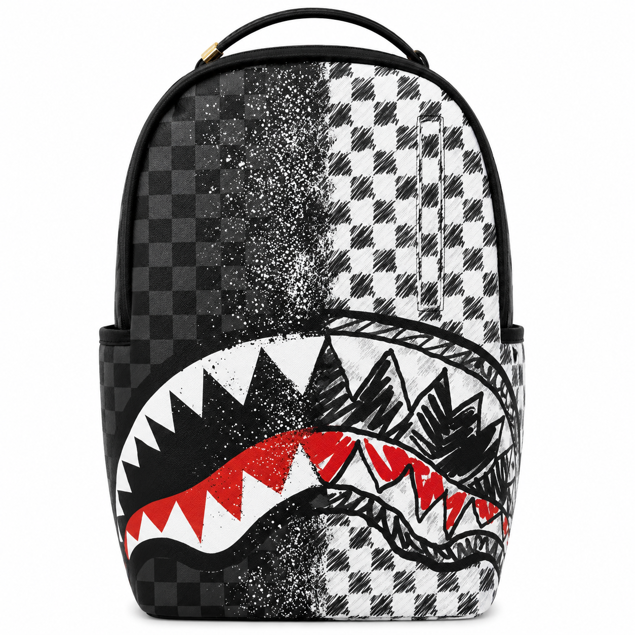 Sprayground Sharks In Paris Spray Checkerboard Backpack