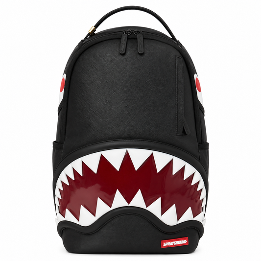 Sprayground Red Patent Sharkmouth Backpack