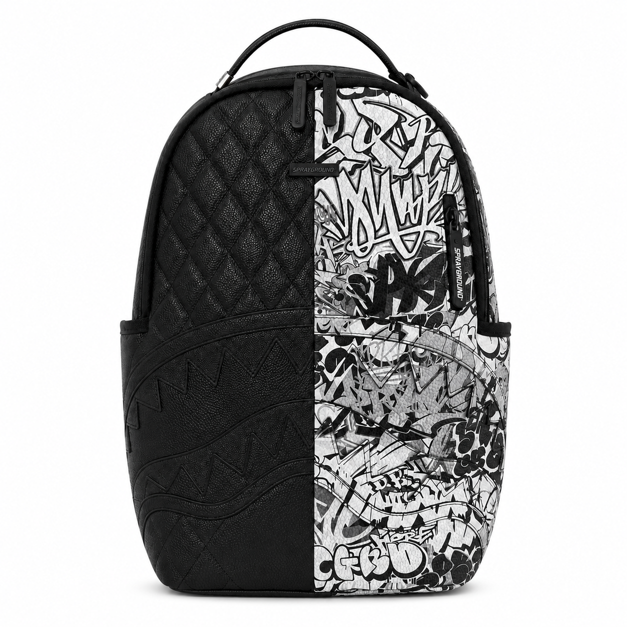 Sprayground Black & White Graffiti Backpack