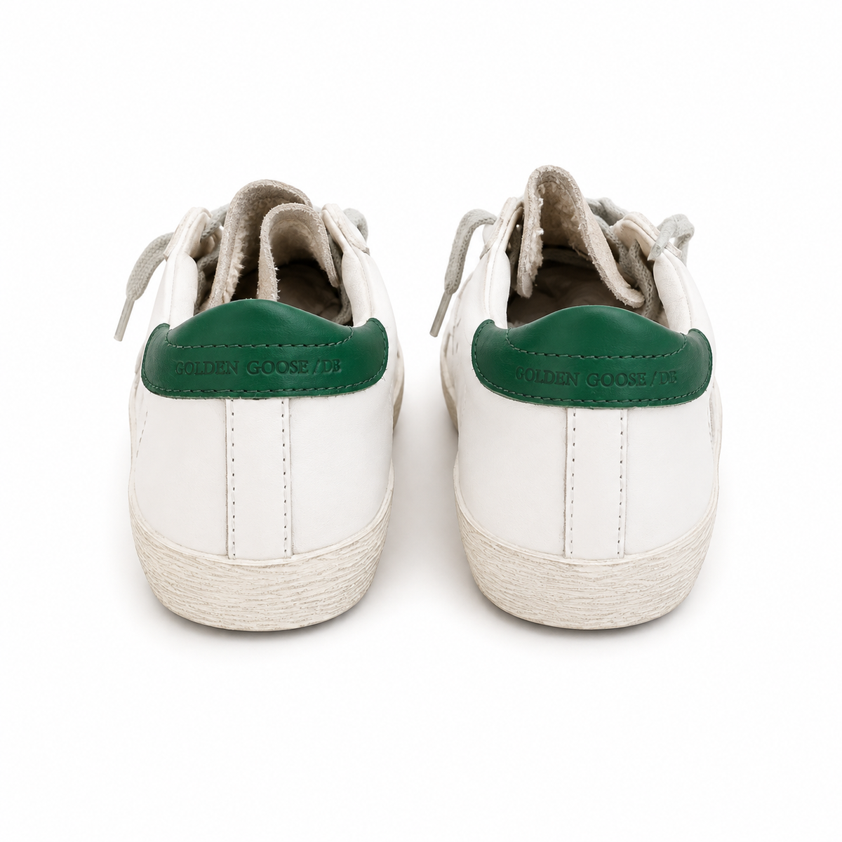 נעלי Golden Goose Superstar לילדים לבן ירוק - מבט נוסף