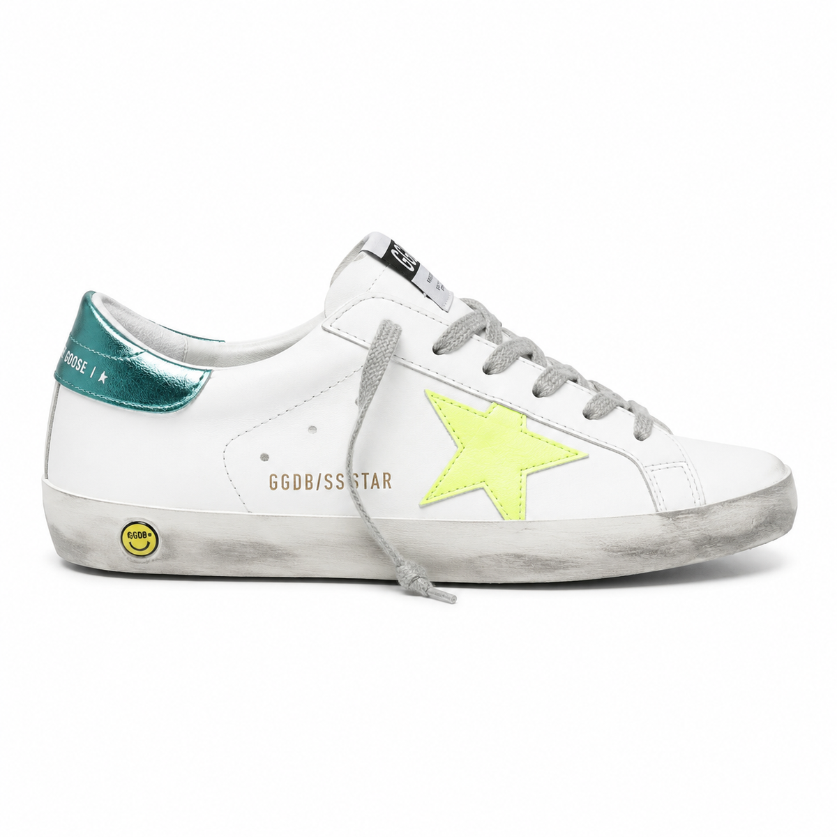 נעלי Golden Goose Superstar לילדים לבן צהוב - מבט צד