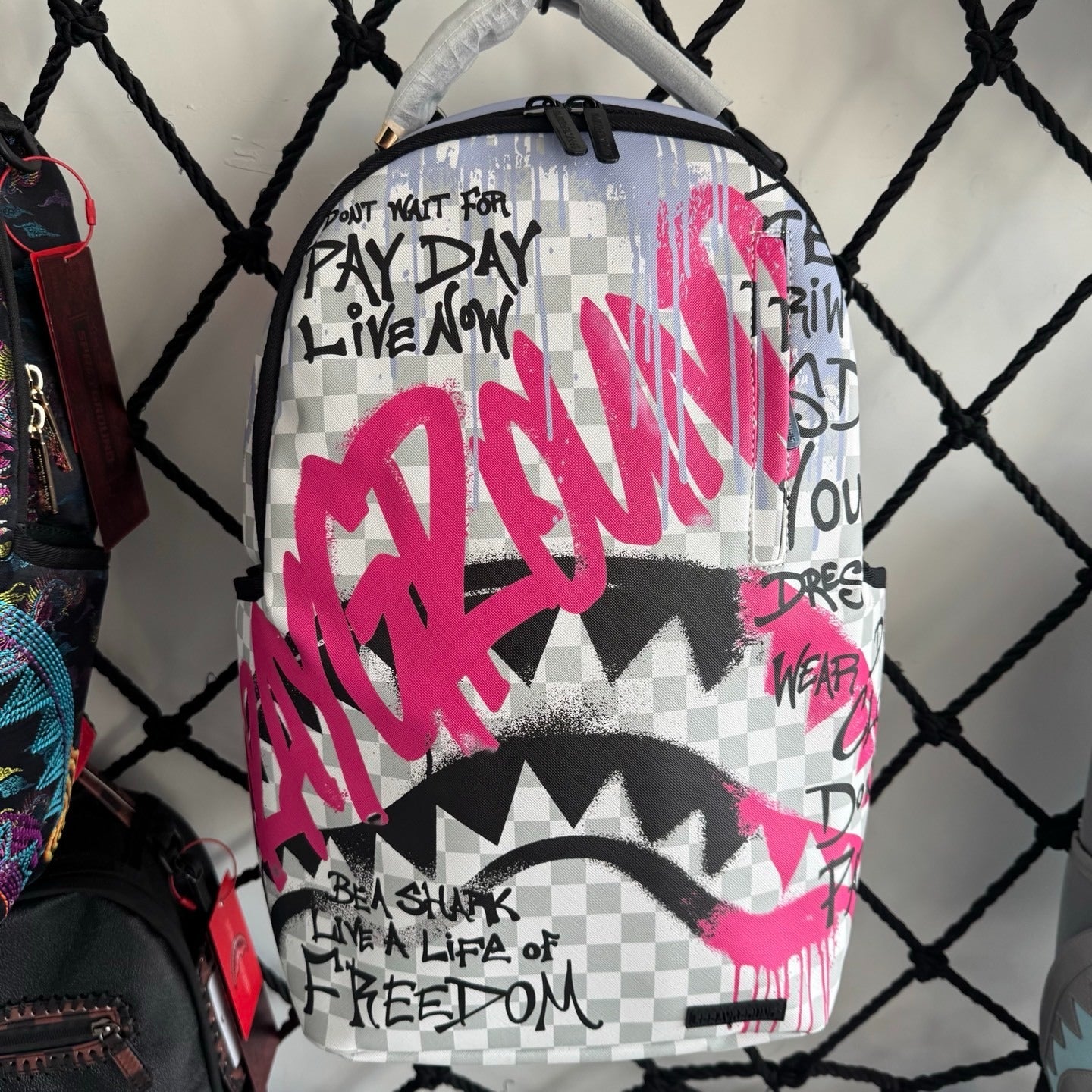 Sprayground Pay Day Graffiti Shark Backpack