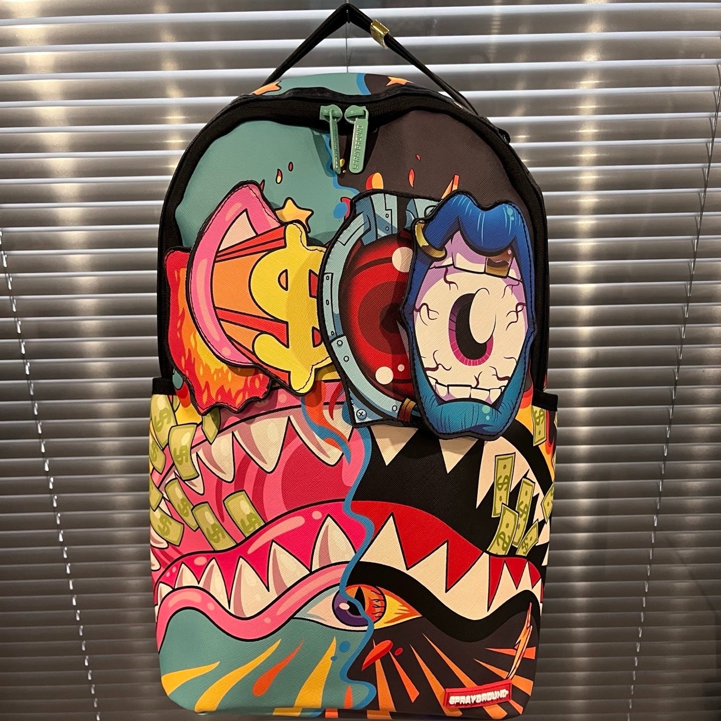 Sprayground Money Shark Cartoon Backpack