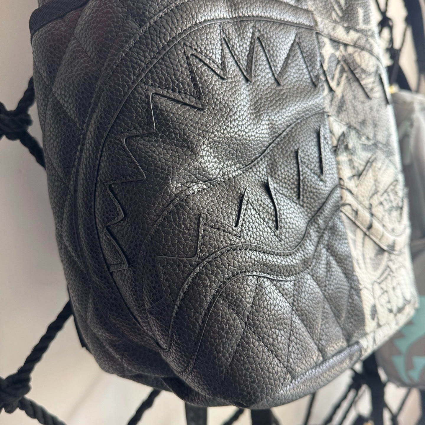 Sprayground Black & White Graffiti Backpack