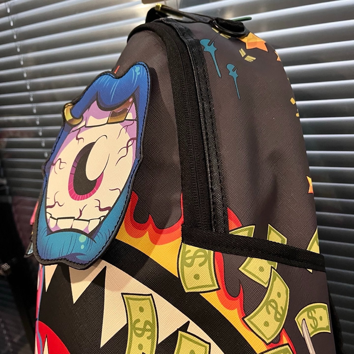 Sprayground Money Shark Cartoon Backpack