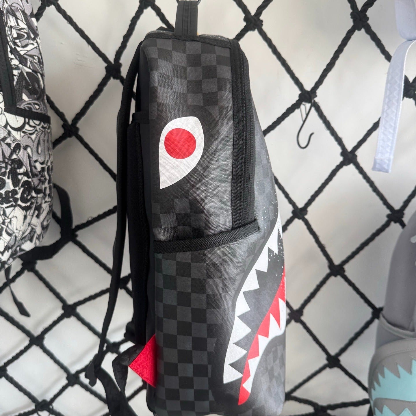 Sprayground Sharks In Paris Spray Checkerboard Backpack