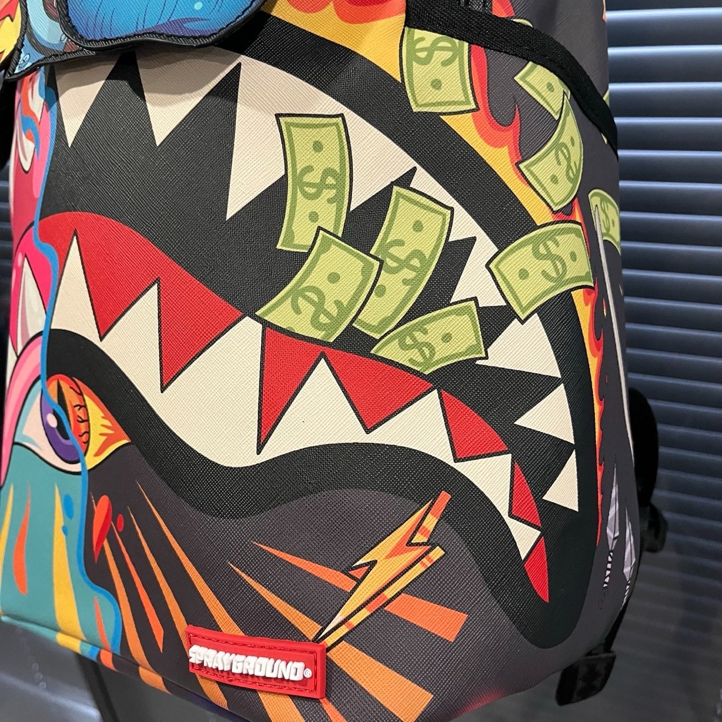 Sprayground Money Shark Cartoon Backpack
