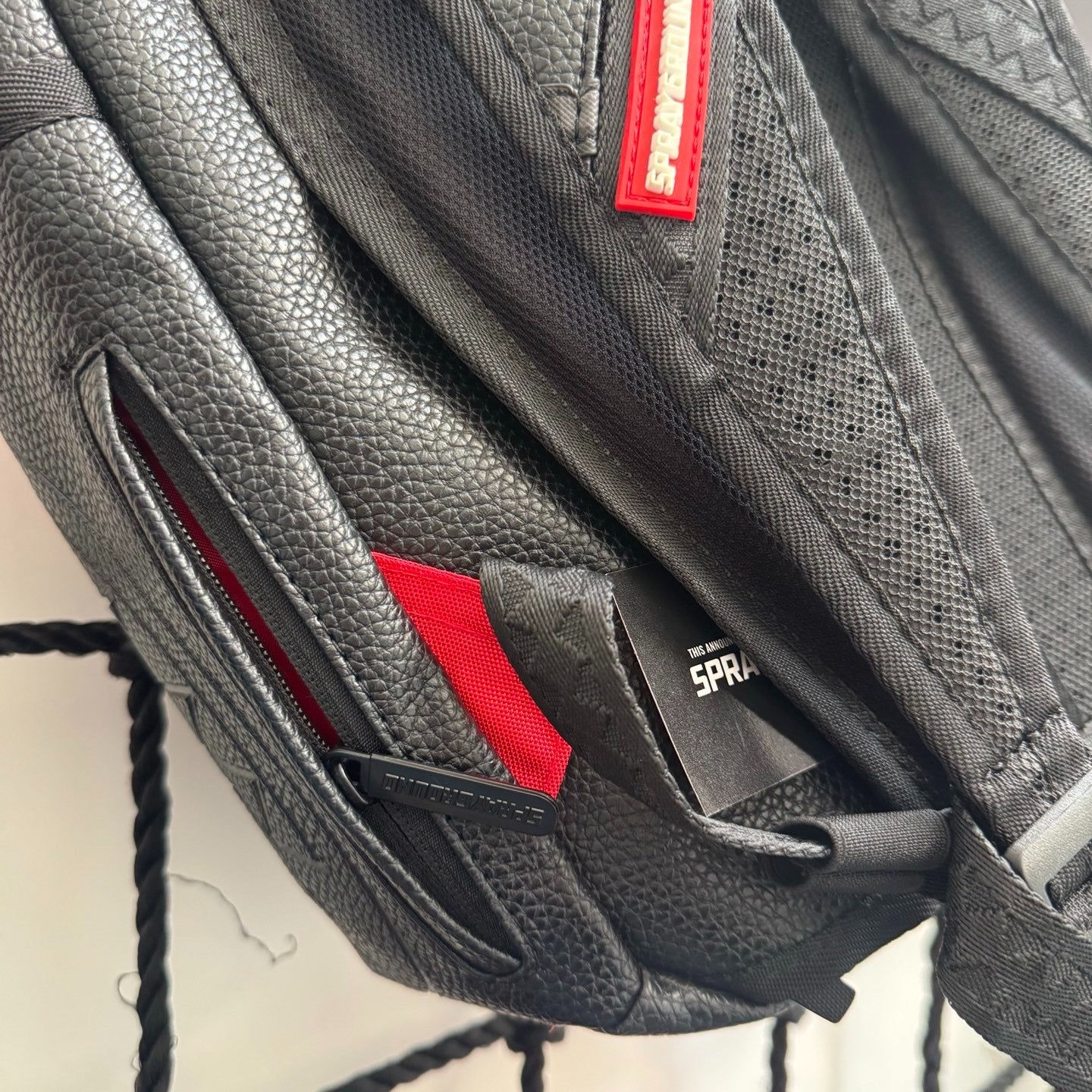 Sprayground Black Checkerboard Sharkmouth Backpack