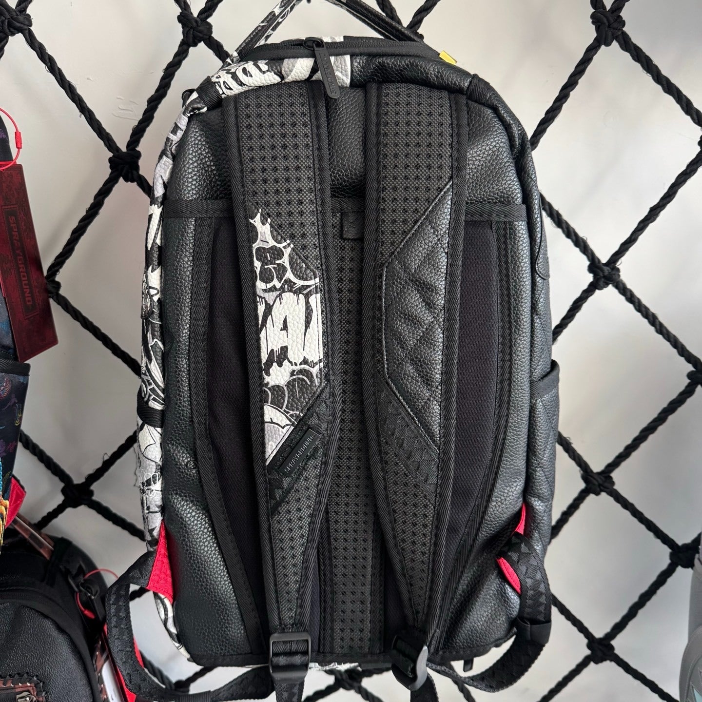 Sprayground Black & White Graffiti Backpack