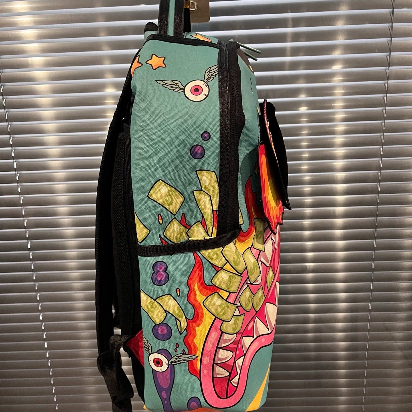 Sprayground Money Shark Cartoon Backpack