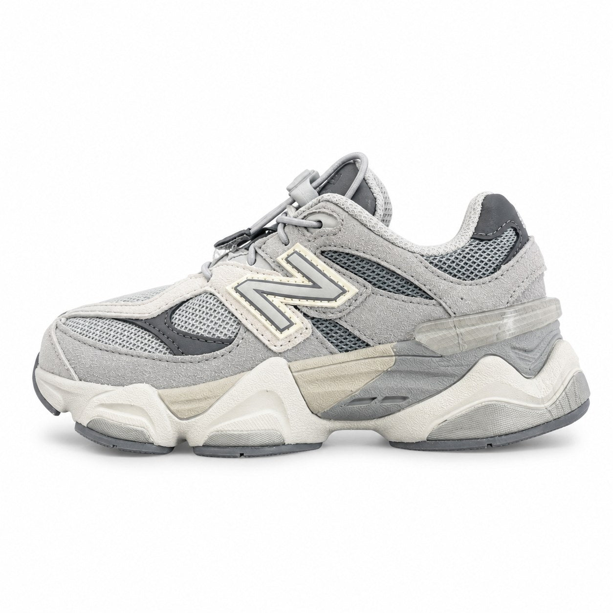 סניקרס New Balance 9060 בצבע אפור לילדים – מבט מהצד