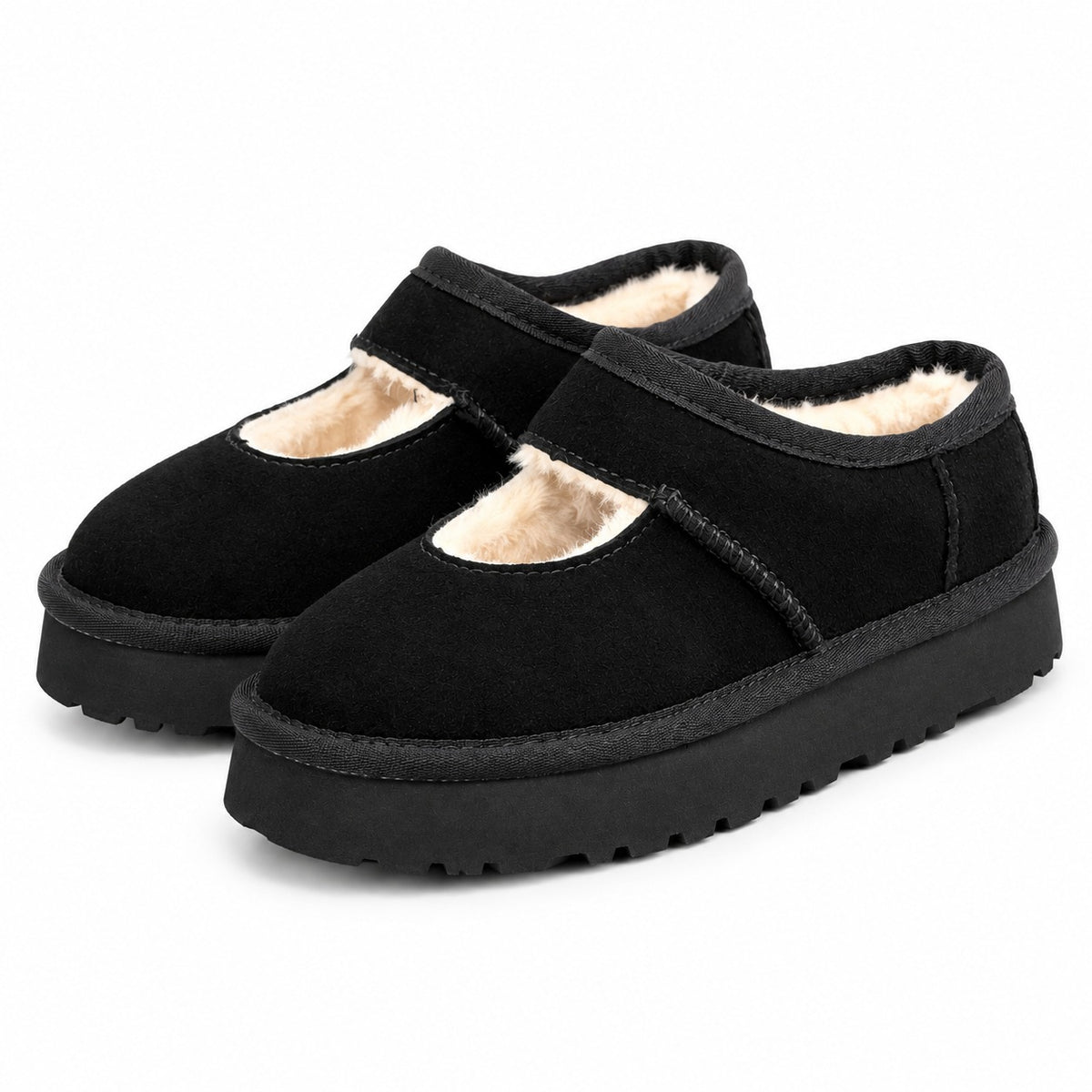 נעלי UGG Bea מרי ג'יין לילדים שחור - זווית נוספת