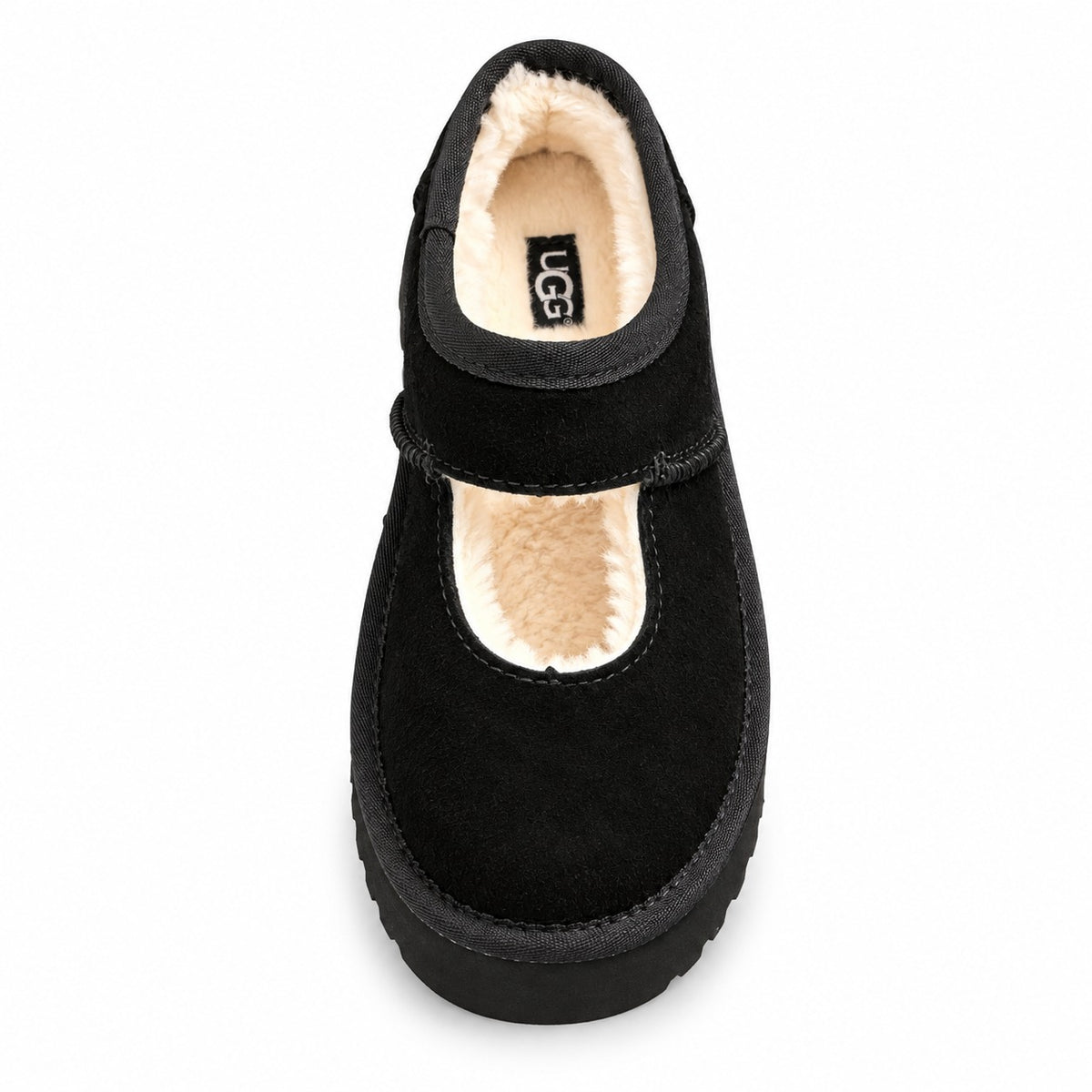 נעלי UGG Bea מרי ג'יין לילדים שחור - מבט מלמעלה