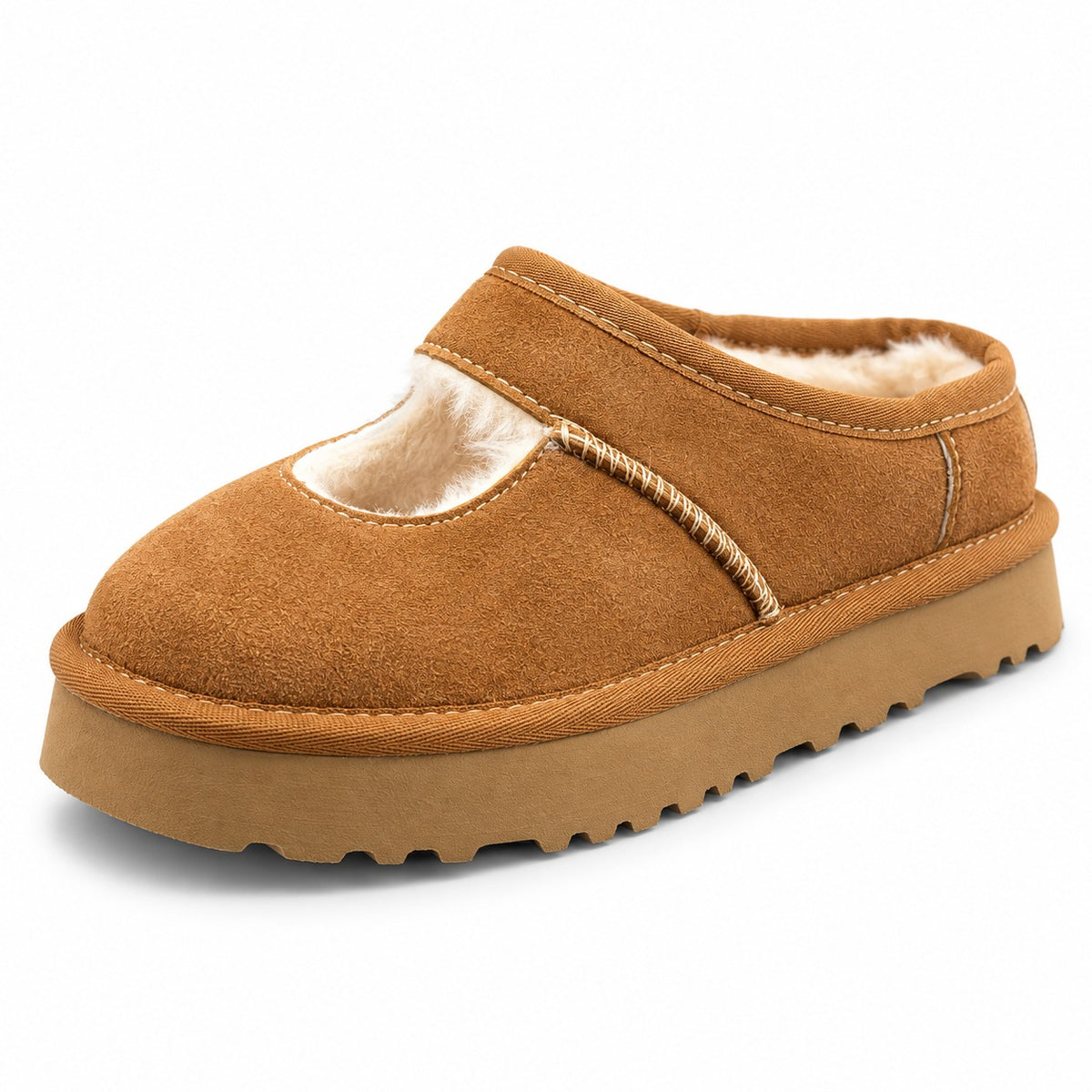 נעלי UGG Bea מרי ג'יין לילדים ערמוני - מבט אלכסוני