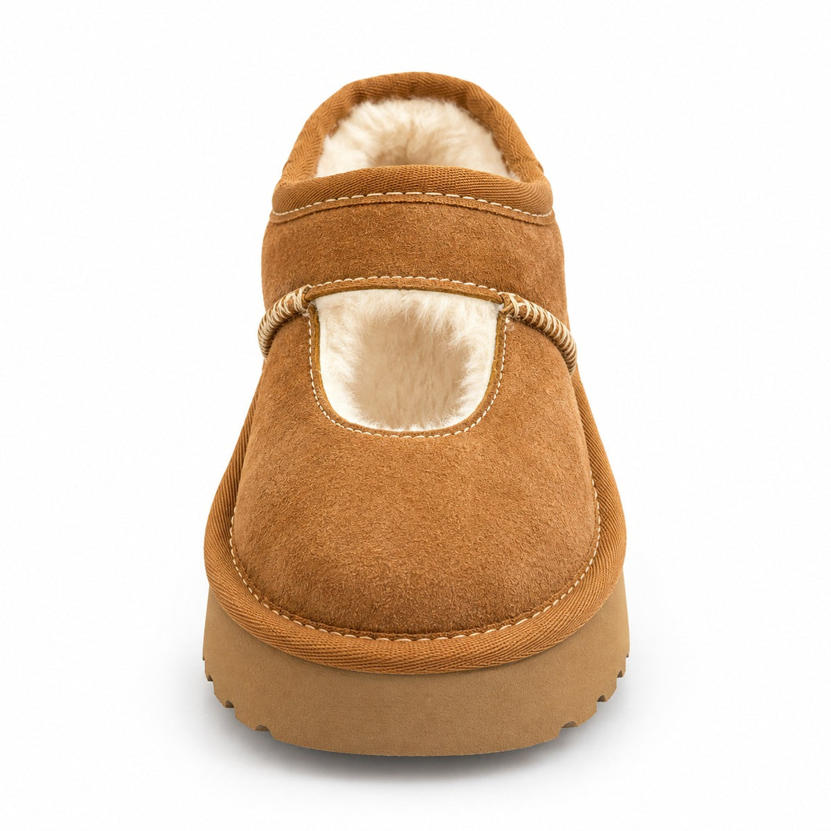 נעלי UGG Bea מרי ג'יין לילדים ערמוני - מבט מלפנים