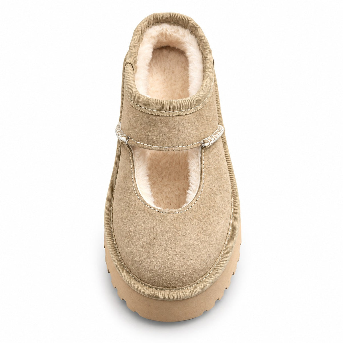 נעלי UGG Bea מרי ג'יין לילדים חול - מבט מלמעלה