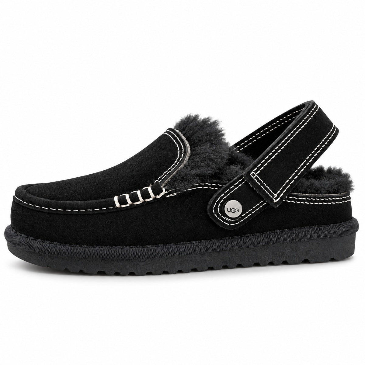 נעלי UGG Evelina לילדים שחור - מבט מהצד