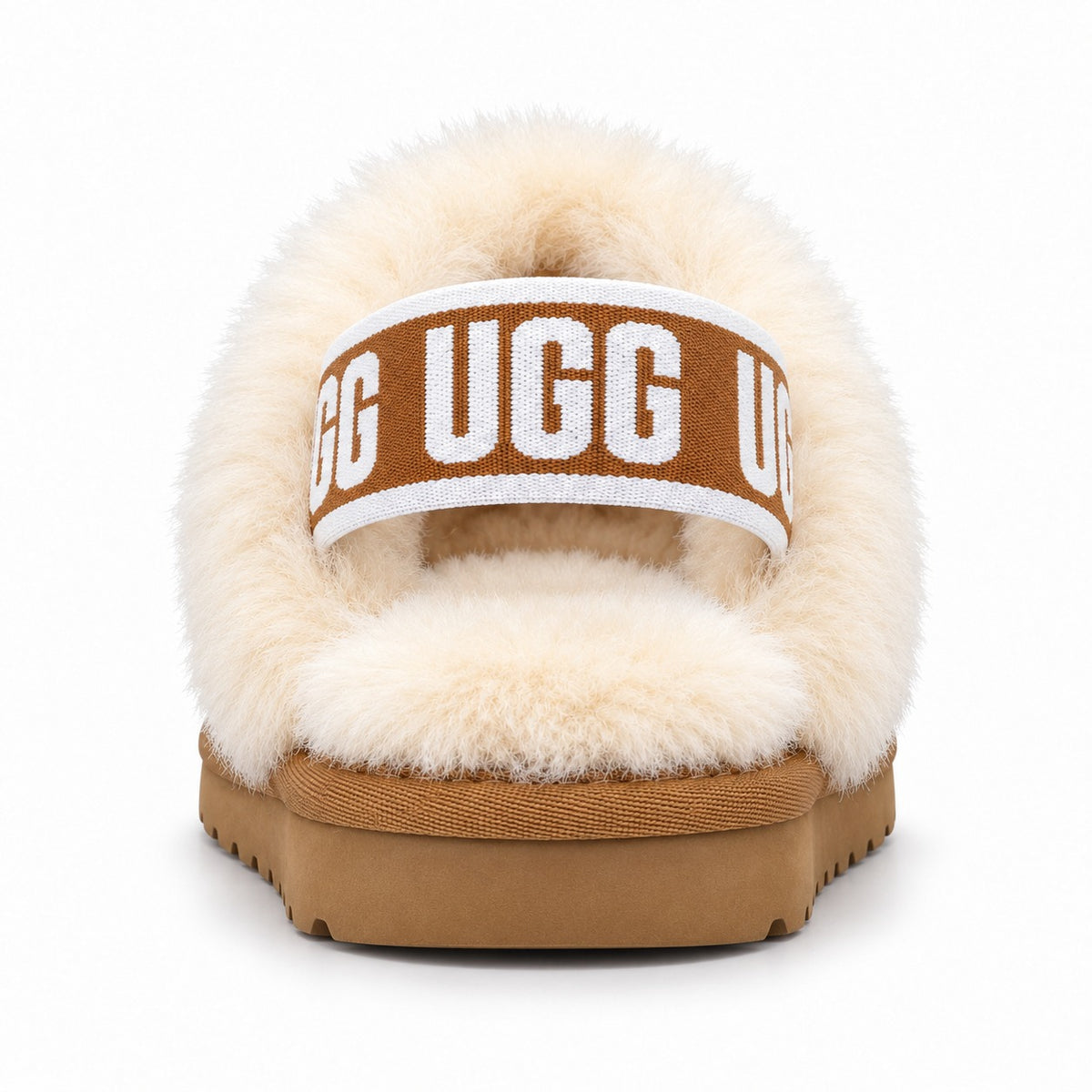 נעלי UGG Funkette לילדים ערמוני - מבט מאחור עם רצועת UGG