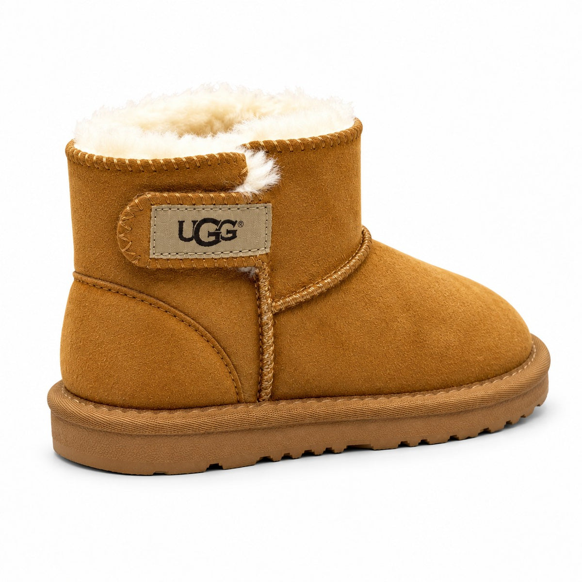 מגפי UGG Mini Strap לילדים ערמוני - מבט אלכסוני