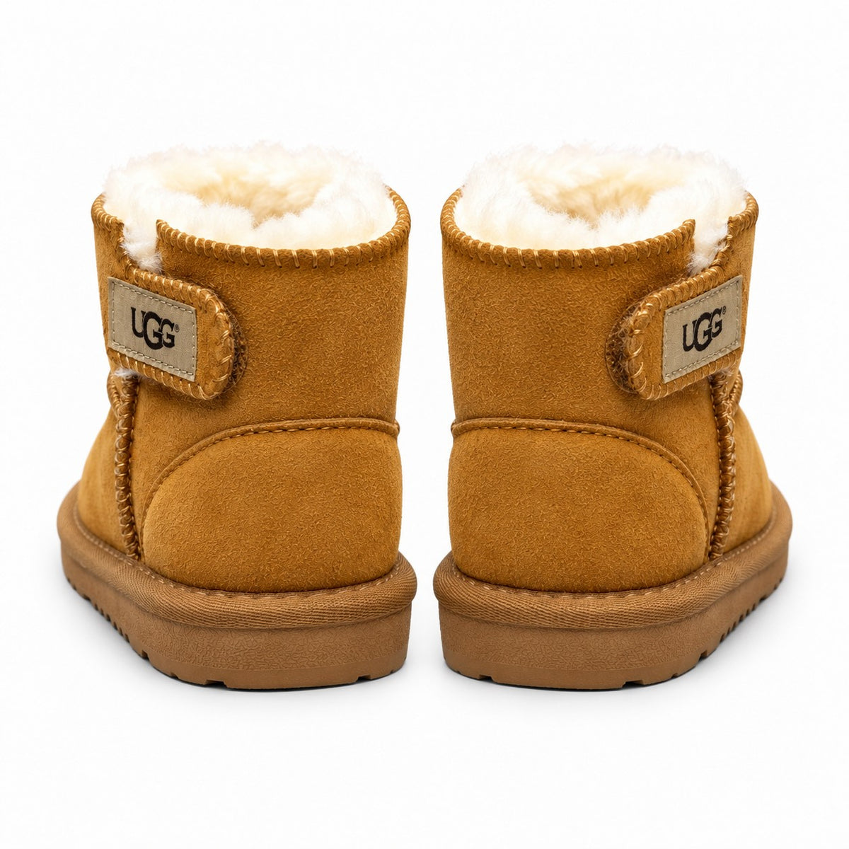 מגפי UGG Mini Strap לילדים ערמוני - מבט מאחור