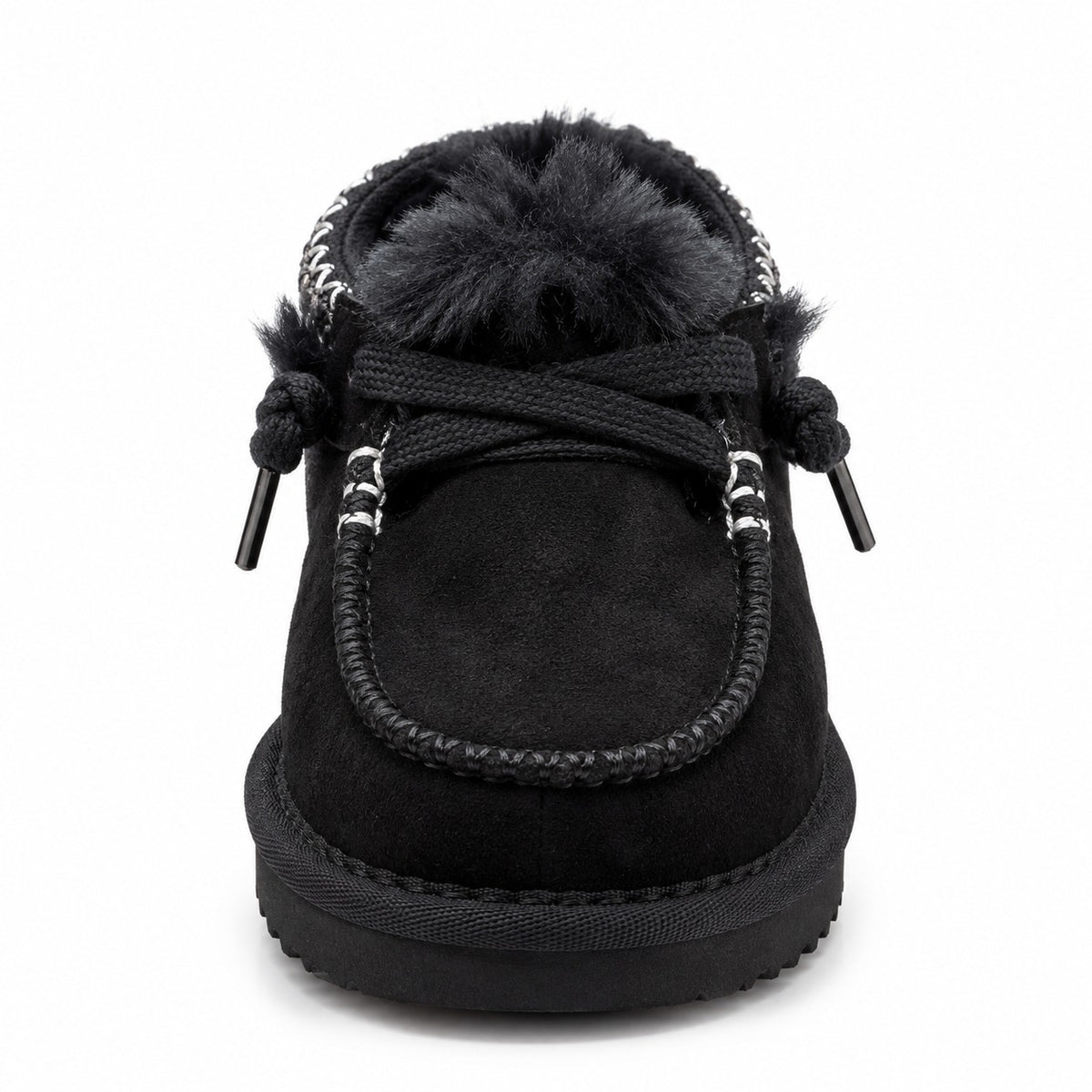 נעלי UGG Tasman Mule לילדים שחור - מבט מלפנים