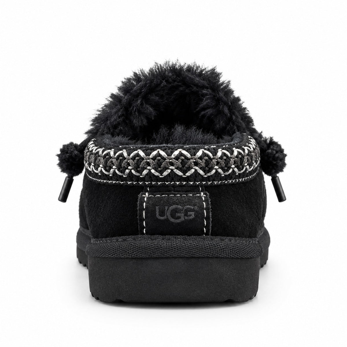 נעלי UGG Tasman Mule לילדים שחור - מבט מאחור
